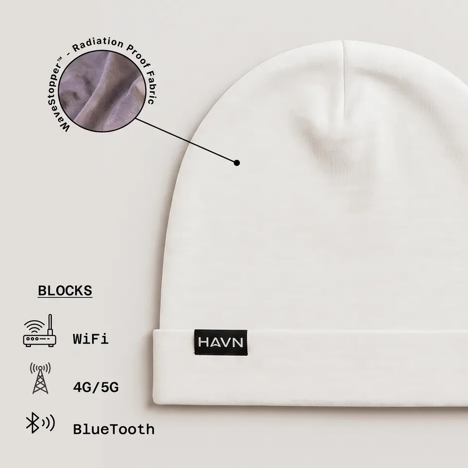 HAVN beanie blocks WiFi, 4G/5G and Bluetooth