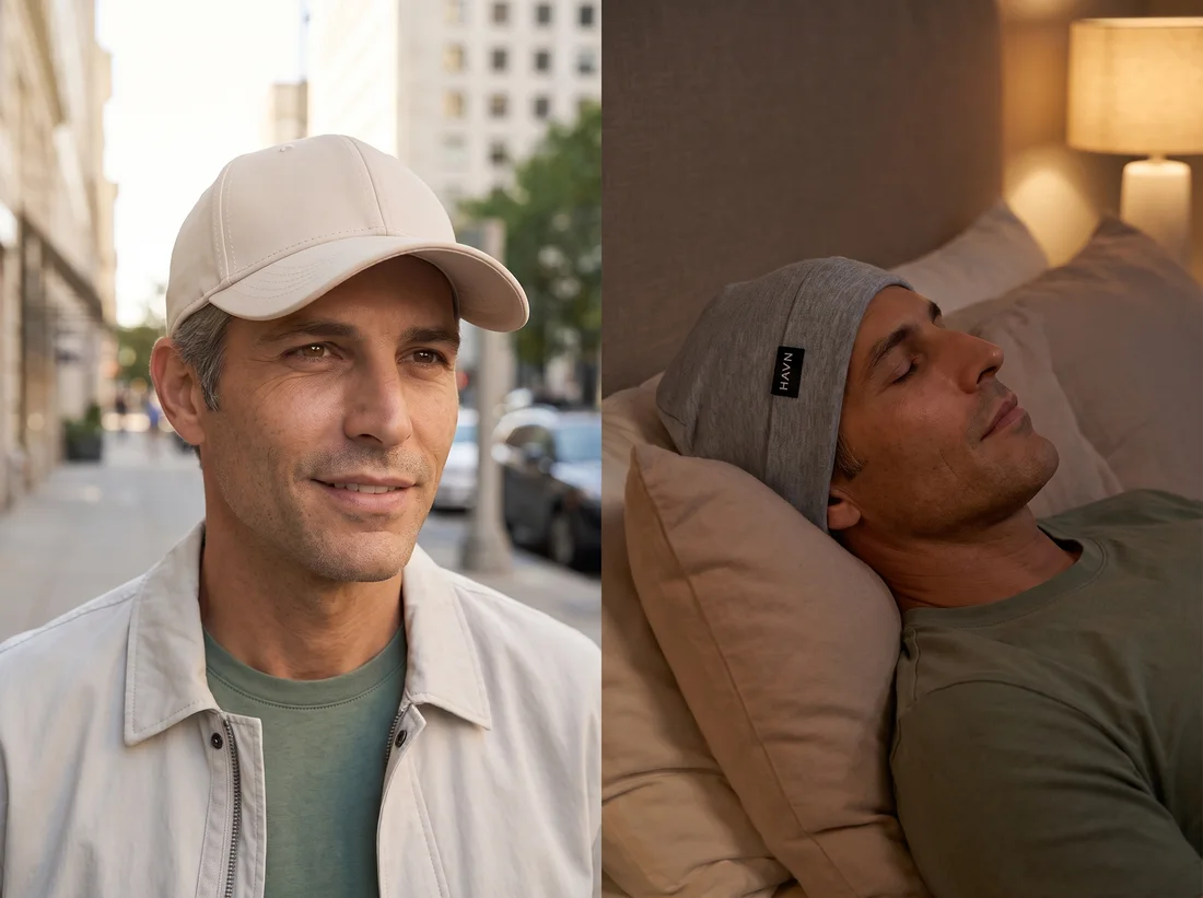 Cap by day, beanie by night — 24-hour head protection